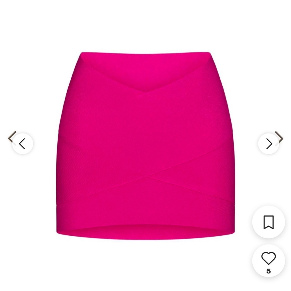NWT SKIMS MAGENTA KNIT BEACHWEAR MINI SKIRT